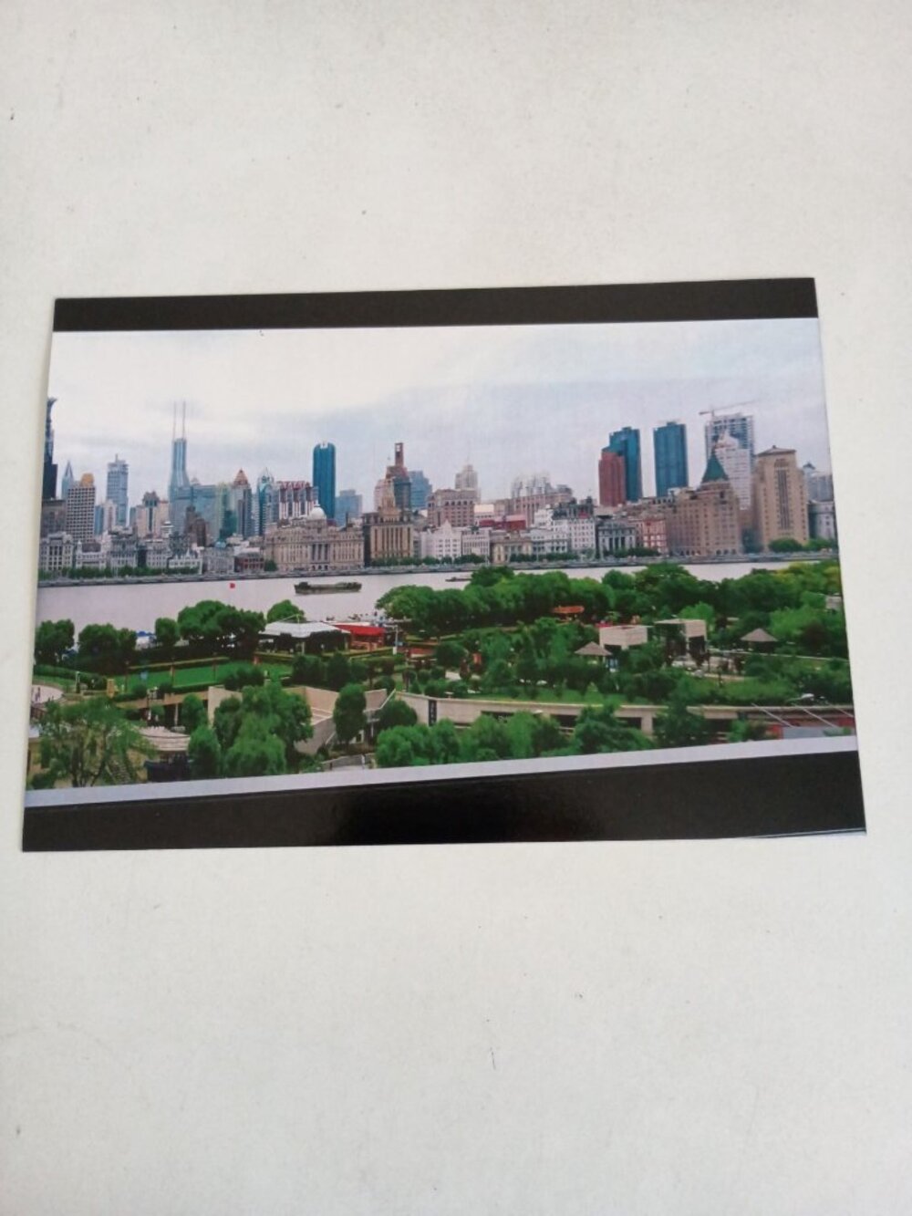 Photo magnet of Shanghai Bund and Huangpu River